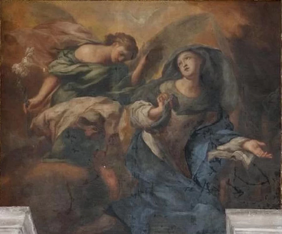Maria riceve l'annuncio dell'angelo